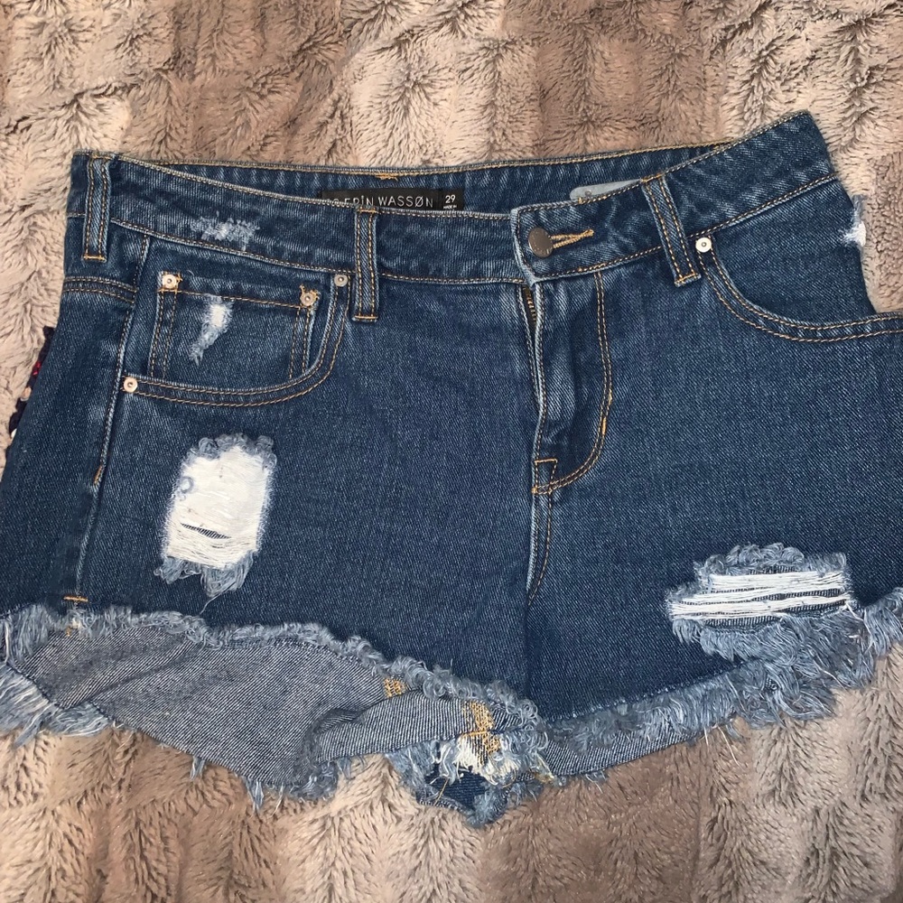 Denim shorts